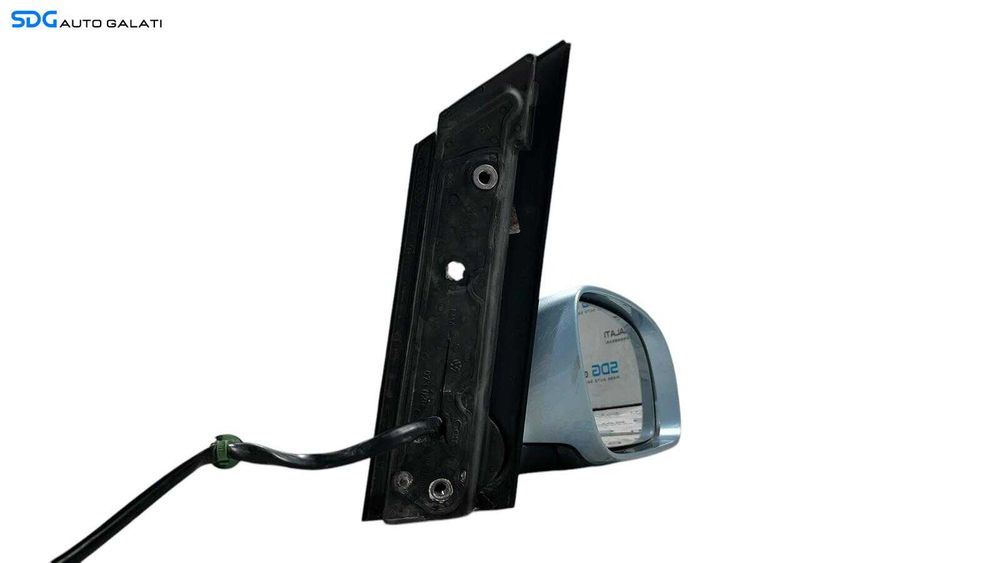 Oglinda Electrica Dreapta Volkswagen Touran 2003 - 2010 Culoare Albastru Deschis Cod 010744 [ L5711 ]