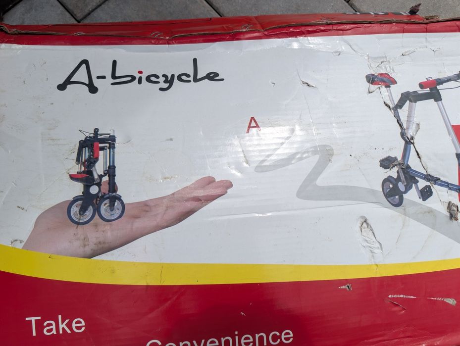 A-bike, bicicleta pliabila ultraușoară, noua!