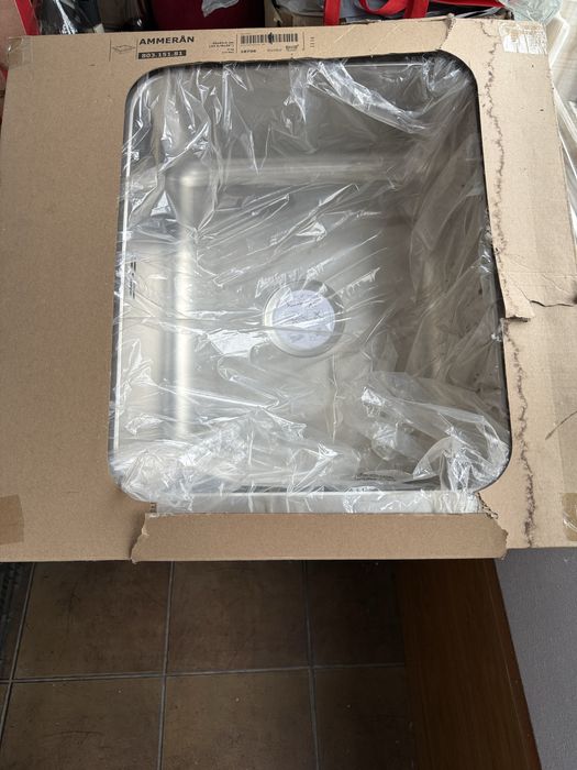 Chiuveta inox Ikea model Ammeram sigilata