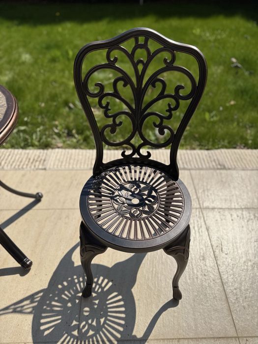 Градински стол и маса от алуминий,външни мебели