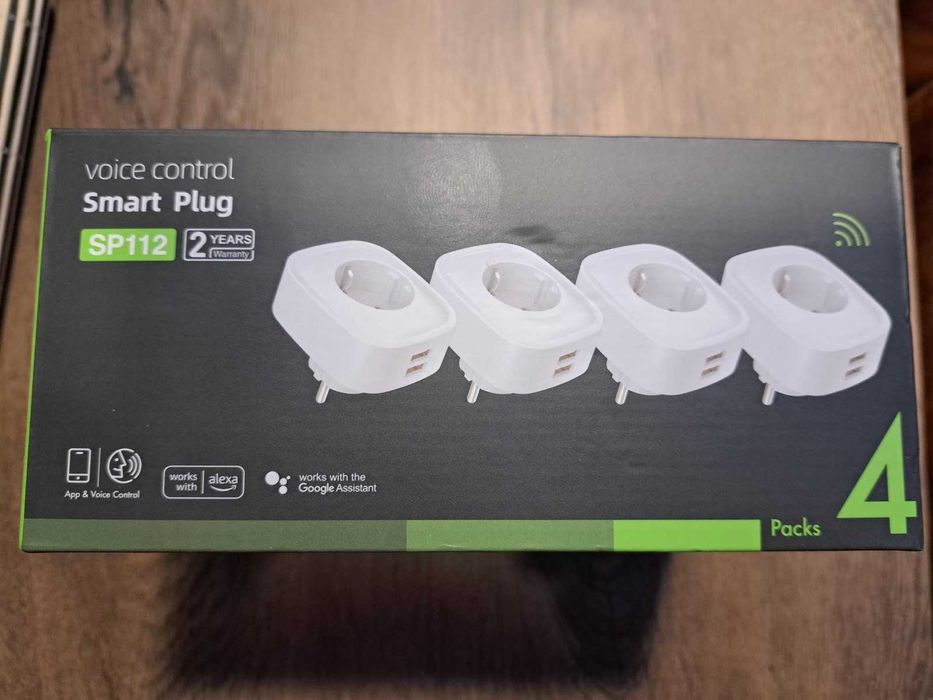 Комплект 4 смарт контакта Gosund SP112, Wi-Fi, 2xUSB, 16A, 3680W