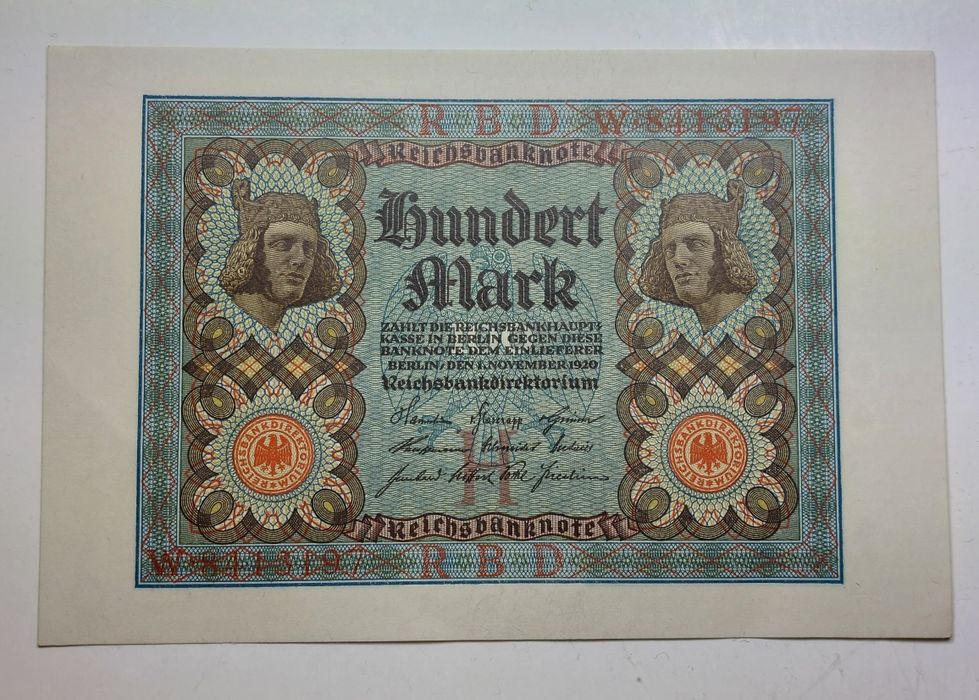 Bancnote vechi 100 mărci germane 1920