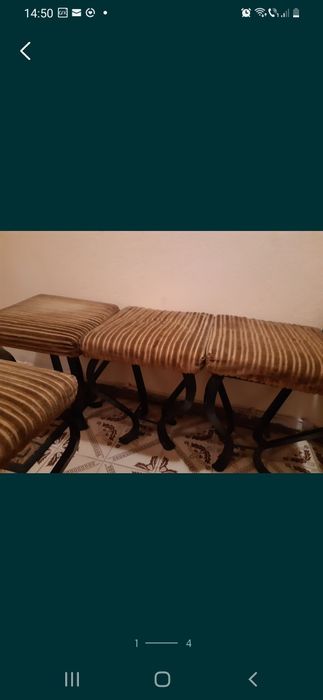 Masa plus 4 scaune fier forjat gros