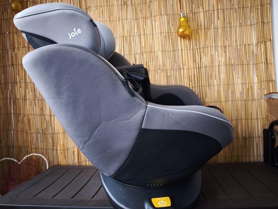 Scaun auto ISOFIX Joie Spin 360° Gray Flannel, rotativ, 0-18 kg, Gri