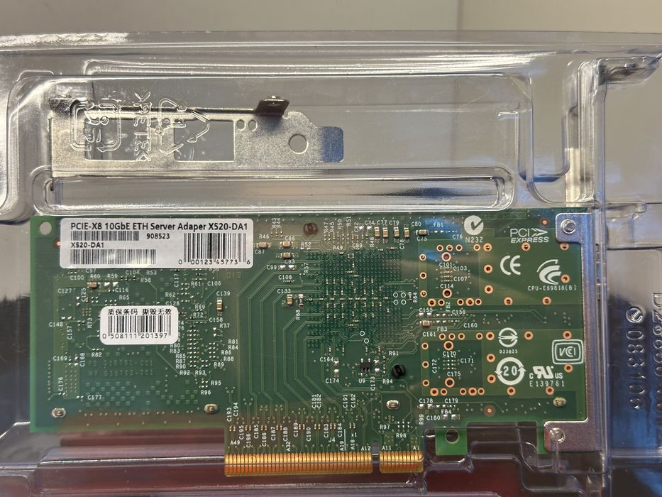 Сетевая карта Intel Ethernet Converged Network Adapter X520-DA1