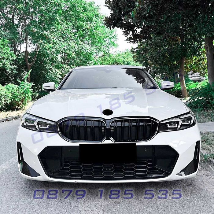 Светещи LED тунинг бъбреци за BMW 3 G20 G21 LCI 2023+ черен гланц DBb041 лед решештки бмв г20