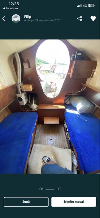 Vând Velier recondiționat motor diesel 20 noduri