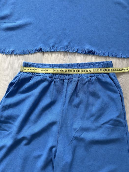 Matching two pieces summer/autumn set, Top & Wide Leg Trousers