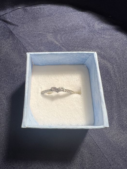 Inel de argint cu inimă