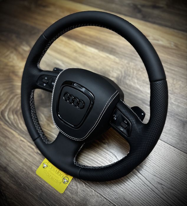 Volan piele nappa naturala Audi S-Line A3,A4,A5,A6,A8,Q5,Q7 (2004-2012