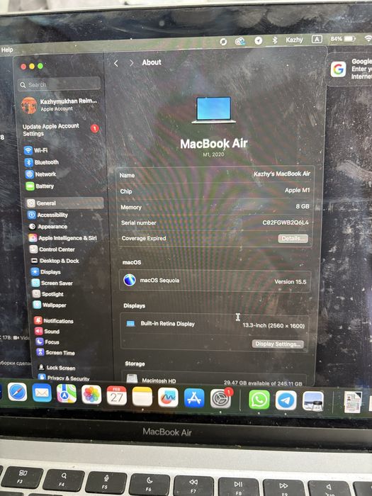 Macbook air m1 ноутбук