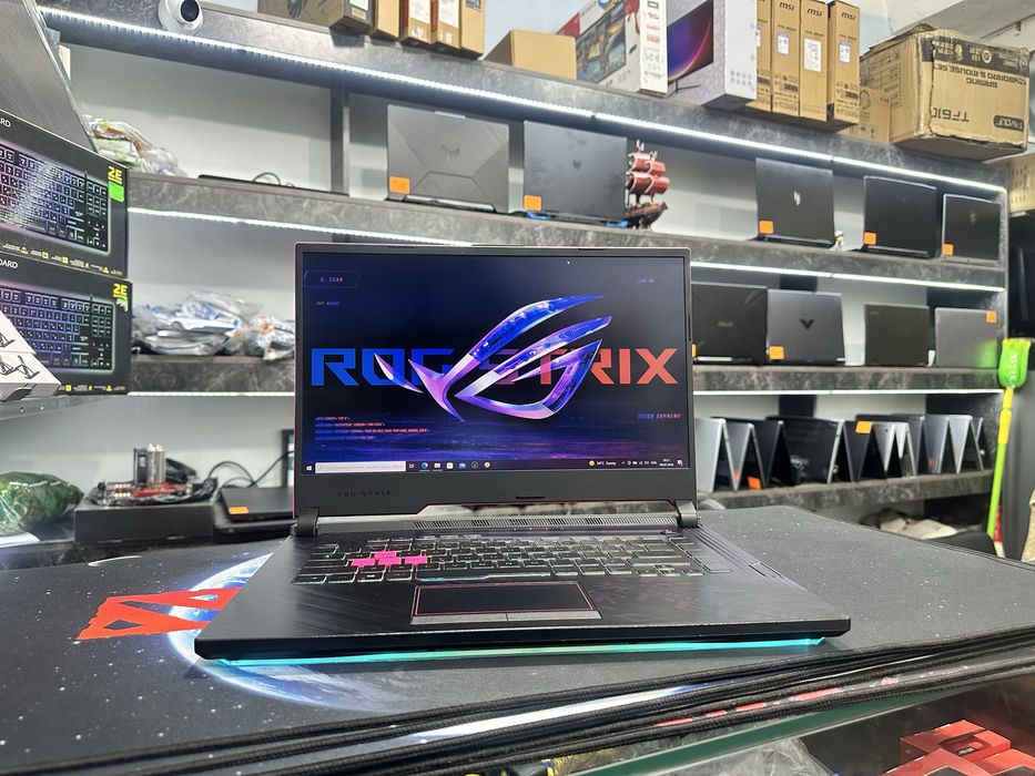 Мощный игравой ноутбук Asus Rog Strix i7-10750H 16/512 GTX1650Ti