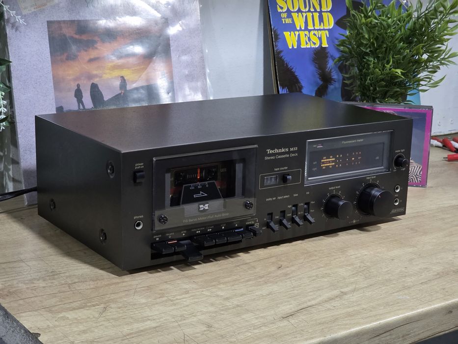 Casetofon deck TECHNICS RS-M33G,  retro analogic, bias, eq, vumetre