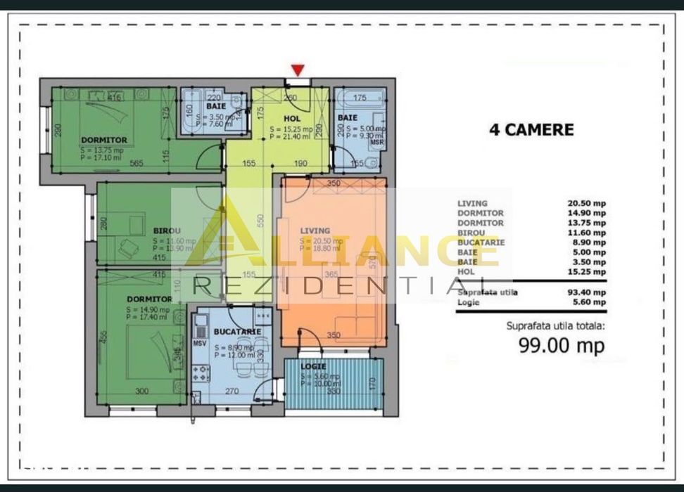 ZONA BRANCOVEANU ~ Apartament 4 camere ~ 99 mp ~ Parcare inclusa