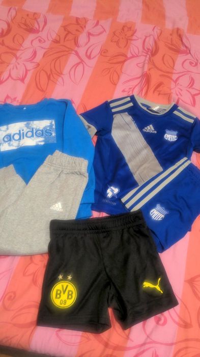 Детски дрехи рр98(ризи с дълъг ръкав(елече),ватирани дънки,ромпър пижа