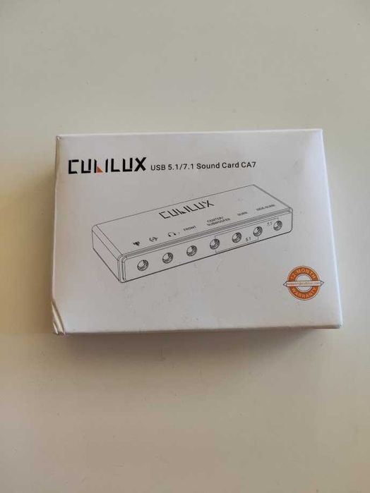 Външна USB звукова карта Cubilux 7.1, 48kHz–384kHz, Line-In и микрофонен вход