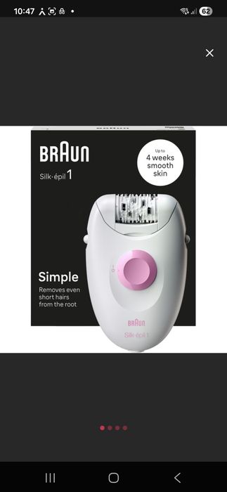 Epilator Braun nou cu garanție 2 ani