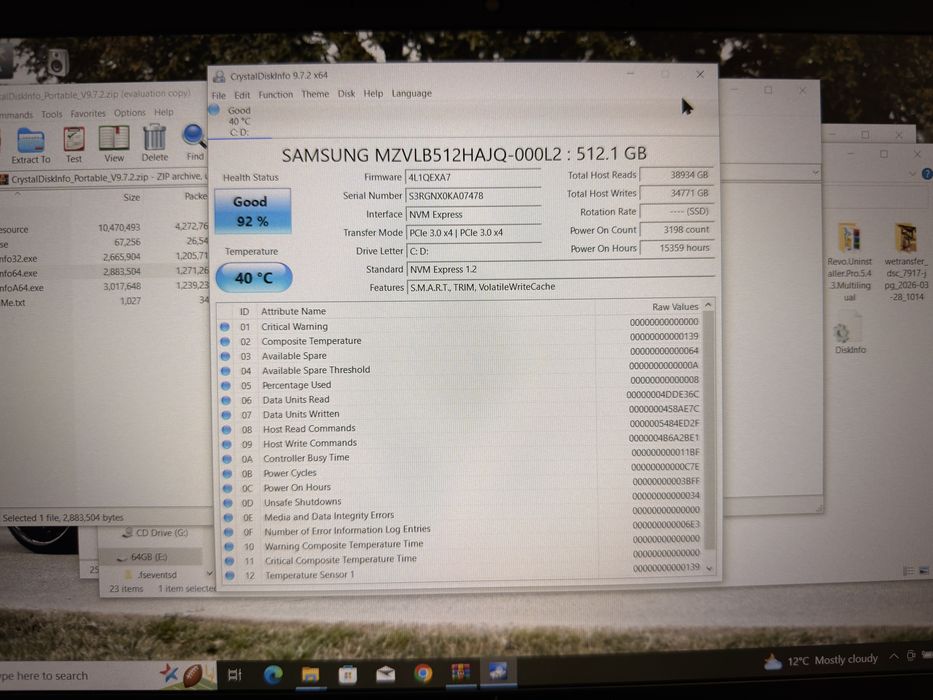 SSD M.2 Sata Samsung 512Gb