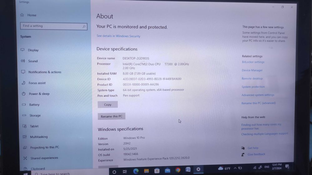 laptop tableta fujitsu T5010 240gb SSD 8Gb ram DVDRW alimen bateria ok