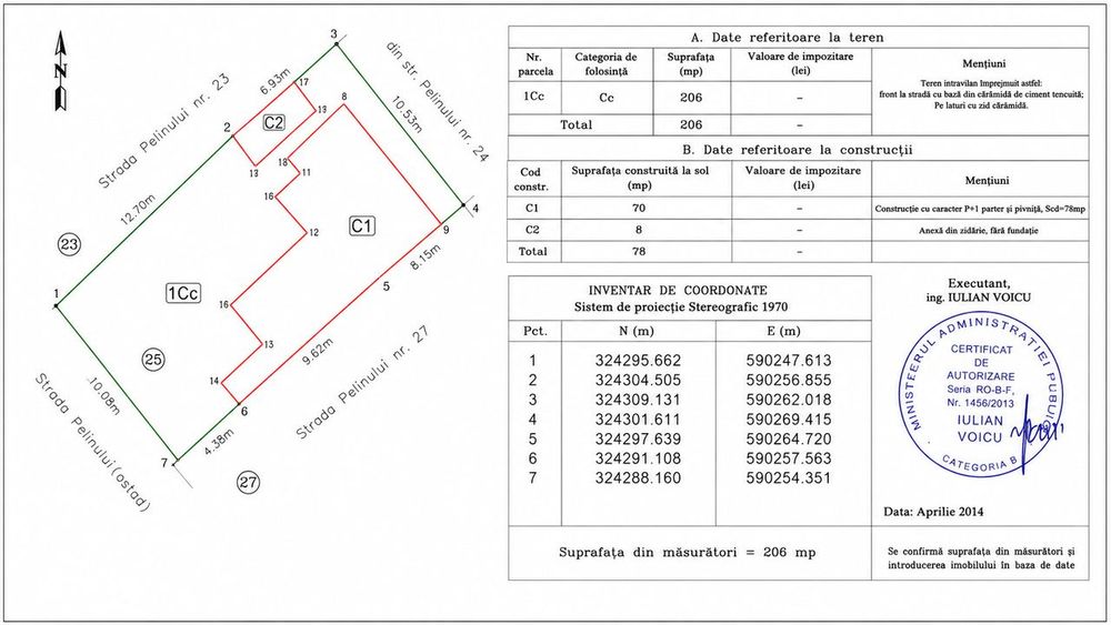 Teren VITAN| 206 mp |Deschidere 10 m| UTR M2 | Oportunitate investitie