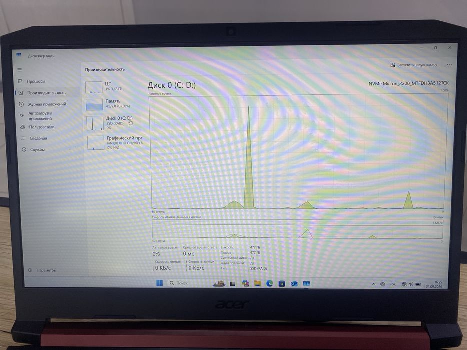 Ноутбук Acer intel core i5-9