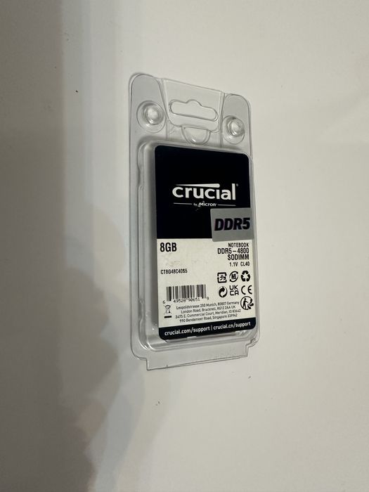 Memorie Ram  Crucial DDR 5, Laptop 4800Mhz 8Gb NOU