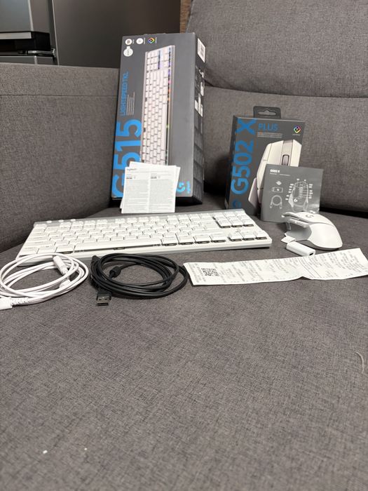 Logitech G502x plus Logitech g515 безжични геймърски мишка клавиатура