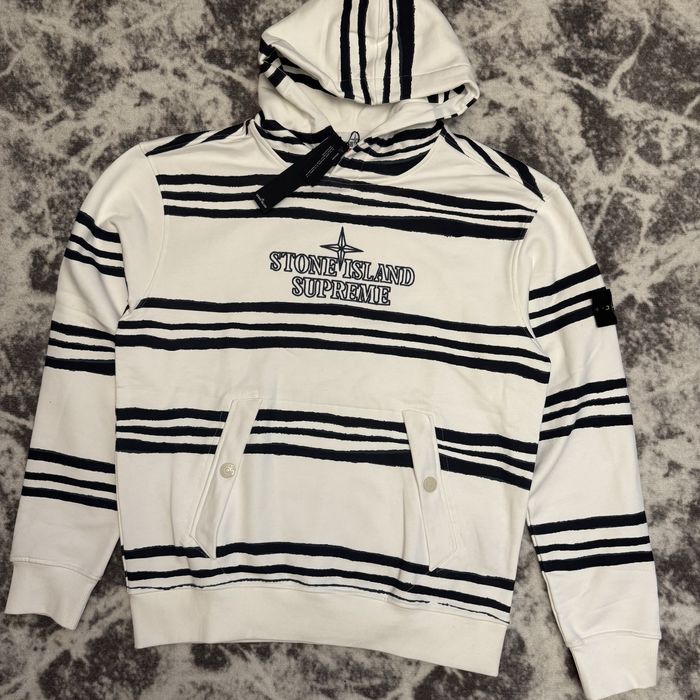 Худи Stone island X Supreme