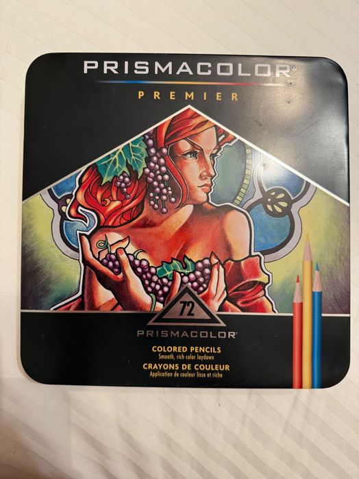 Prismacolor Premier 72 професионални цветни молива – пълен комплект, съвсем леко използван