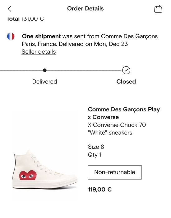 Кецове COMME des GARÇONS Converse