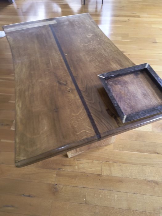 Măsuța stejar rustică