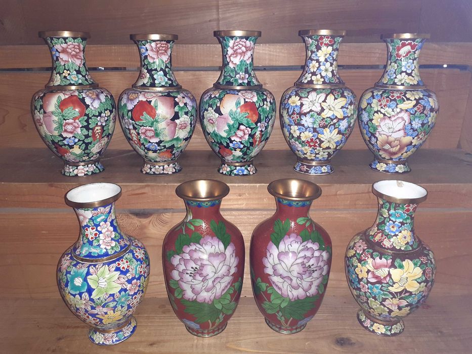vaza cloisonne 21 cm