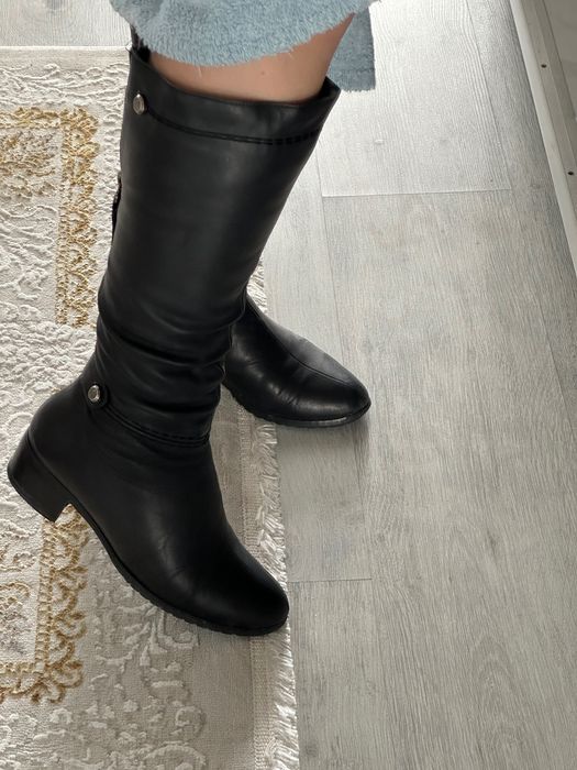 Зимний обувь, кожа