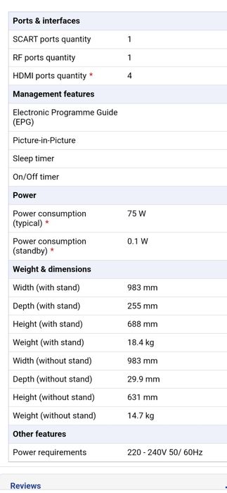 TV Samsung full HD 40 inci