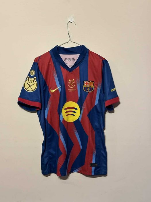 Тениска FC Barcelona с Lamine Yamal от финала на Суперкупата! -  НОВА!