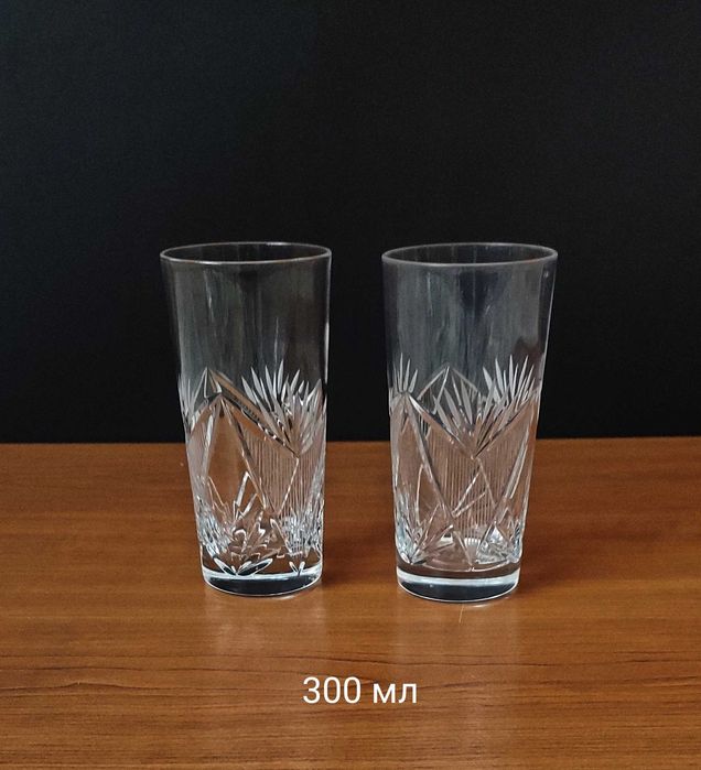Сливенски кристални чаши за вода,сок,безалкохолно