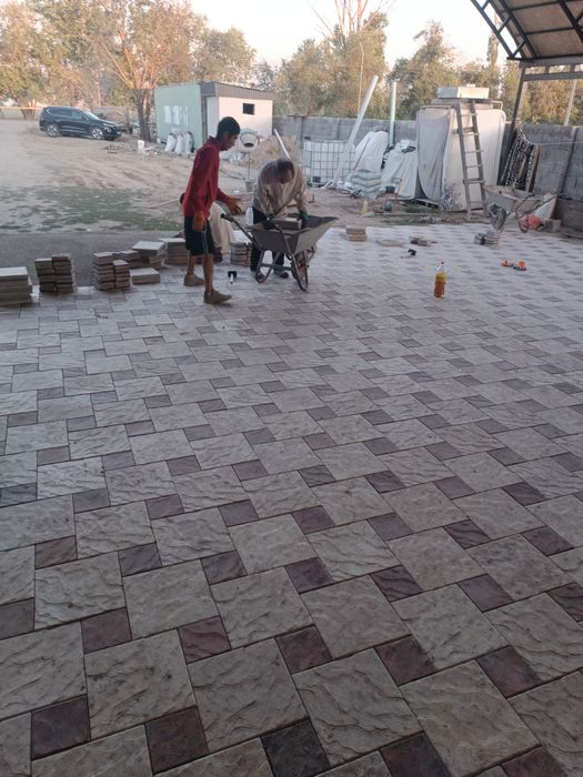 Укладка брусчатка