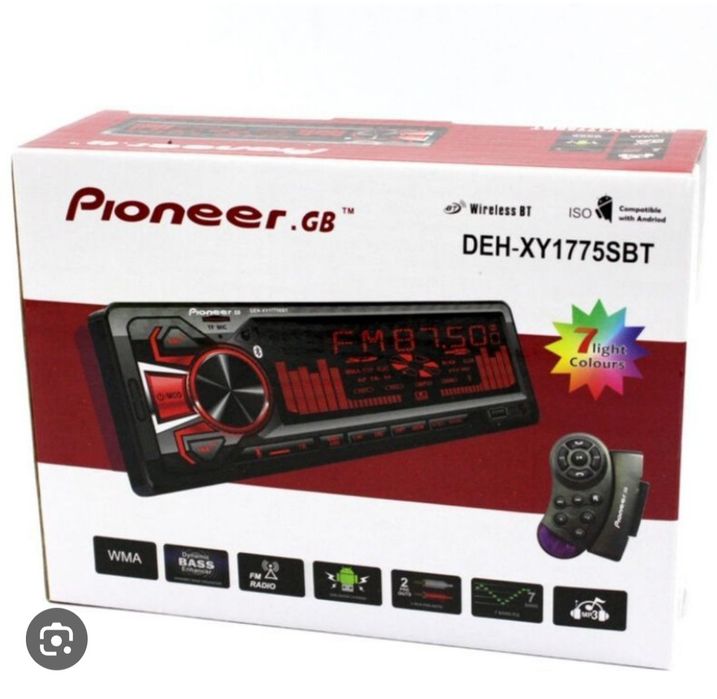 Pioneer Magnitafon+Mafon+pult bulutus Aux Radio fleshka Kalonka