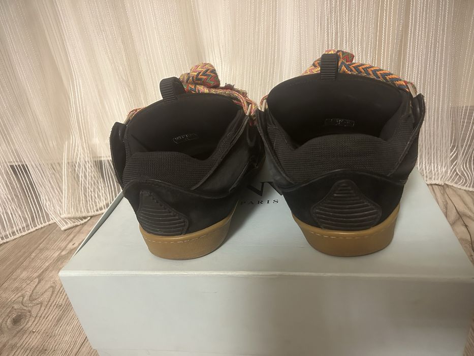 lanvin size 42 negru/maro