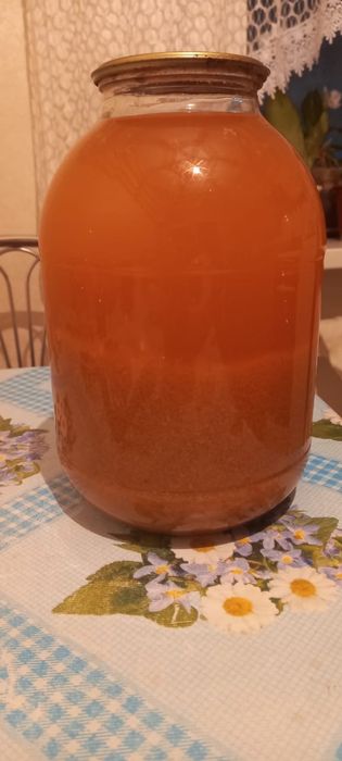 Натуральный домашний яблочный сок в банке , 3 л