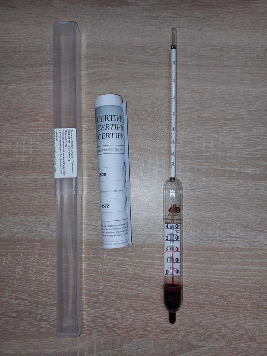 Спиртомер 35 До 70 %, С Вграден RL Термометър 0 До 40 Градуса,20200160