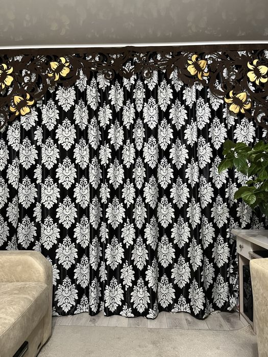 Шторы+ тюль+ ламбрикен