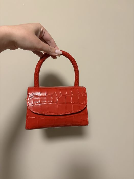 чанта by far mini croc
