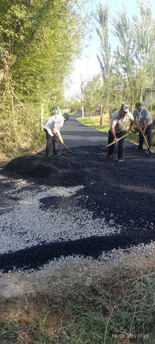 Асфальт ишлари Самарканд вилояти буйлаб