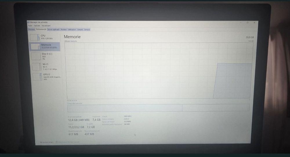 Laptop gaming 20gb ram