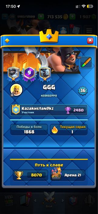 Clash of royal 21 Арена