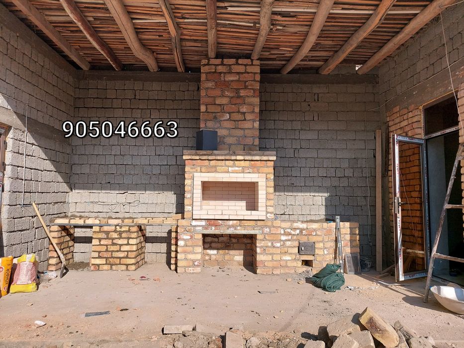 Строительство барбекю, летних кухонь