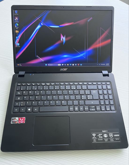 Laptop Acer Aspire - AMD Ryzen 7 3700u - 8Gb RAM - SSD 240Gb - 15.6 FullHD Slim - RadeonVega 10 2Gb
