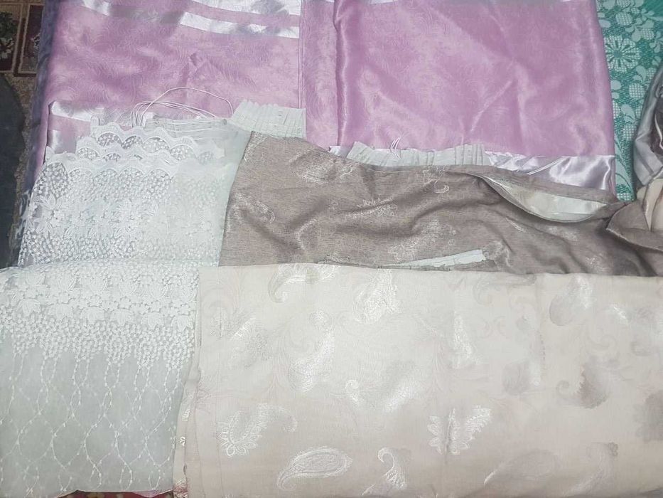 Шторы и тюль 7.5 6м и 5м