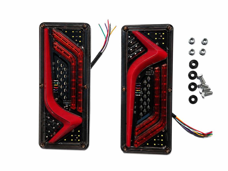 Set 2 Lampi Spate LED Multifuncționale 12V–24V Camion/Remorca